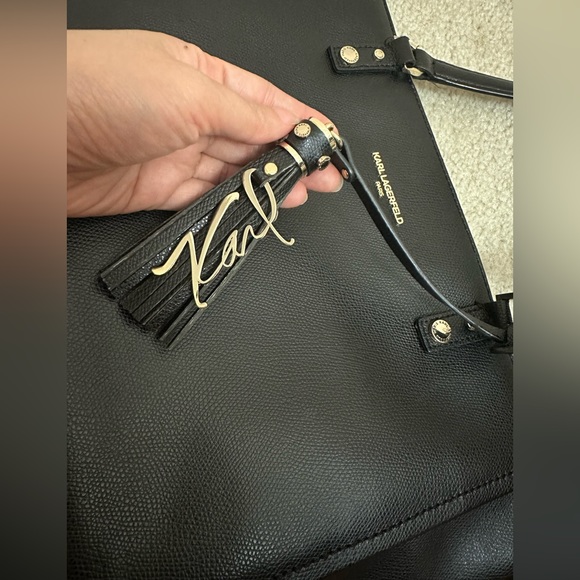 Karl Lagerfeld Black Tote Bag - Picture 2 of 6